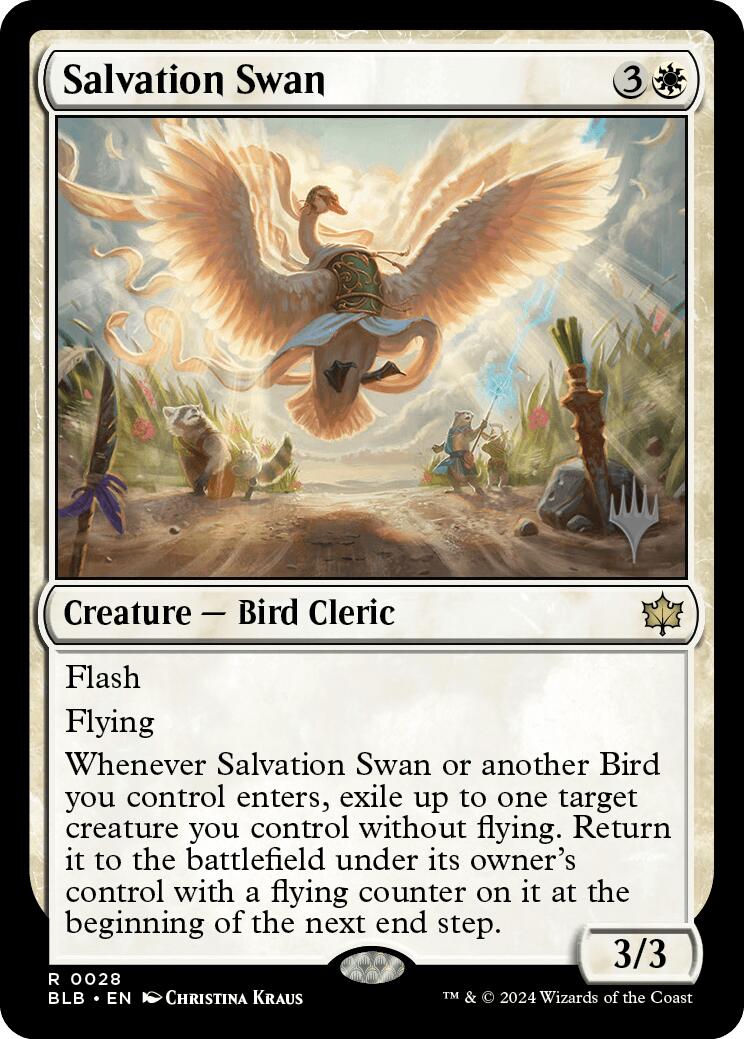 Salvation Swan (Promo Pack) [Bloomburrow Promos] | Card Merchant Takapuna