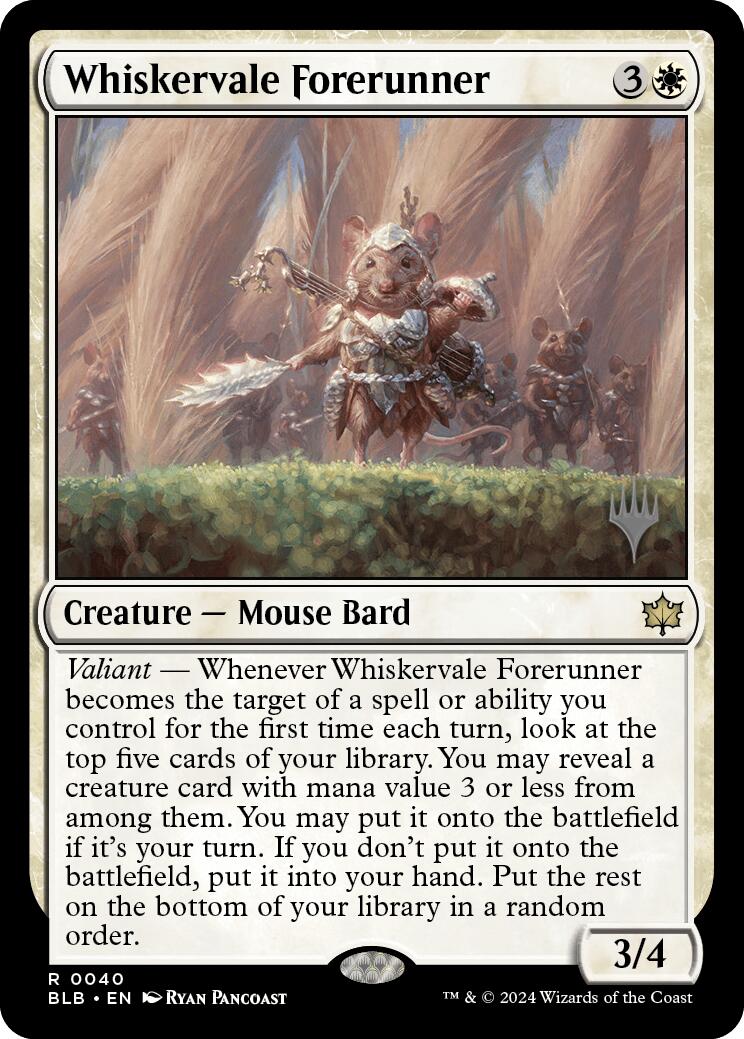 Whiskervale Forerunner (Promo Pack) [Bloomburrow Promos] | Card Merchant Takapuna