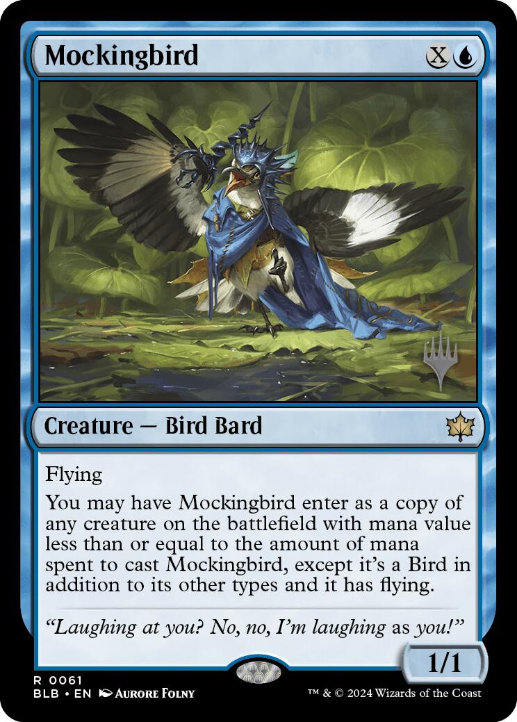 Mockingbird (Promo Pack) [Bloomburrow Promos] | Card Merchant Takapuna