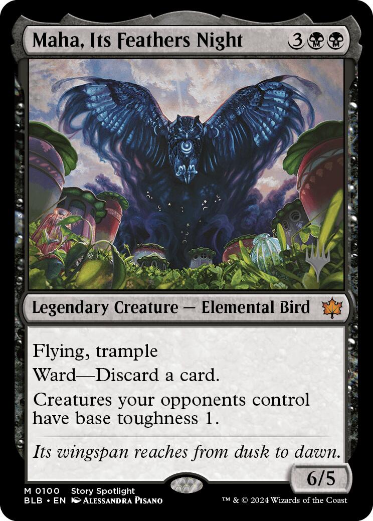 Maha, Its Feather Night (Promo Pack) [Bloomburrow Promos] | Card Merchant Takapuna