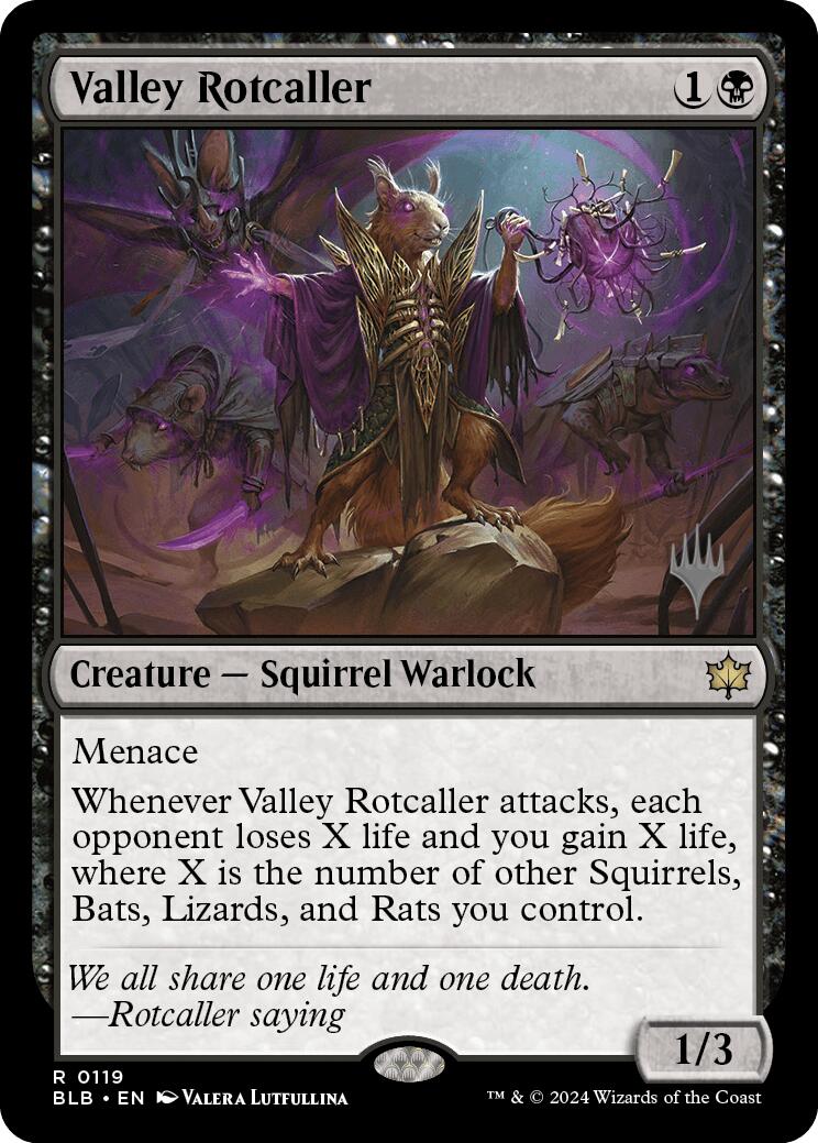 Valley Rotcaller (Promo Pack) [Bloomburrow Promos] | Card Merchant Takapuna