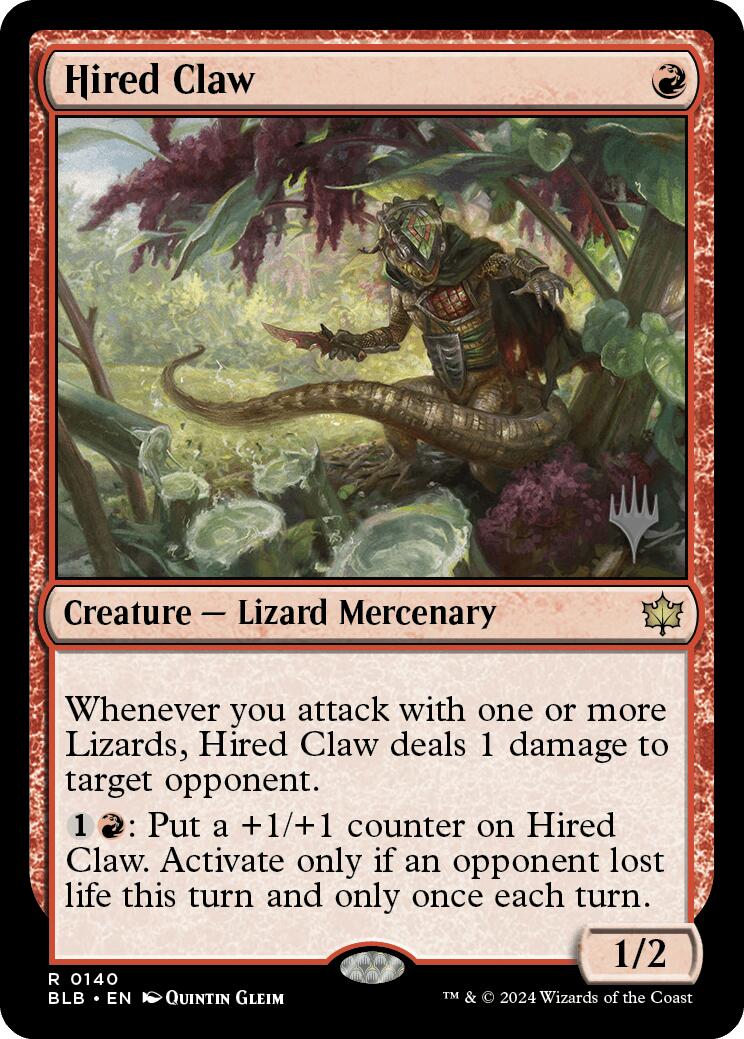 Hired Claw (Promo Pack) [Bloomburrow Promos] | Card Merchant Takapuna