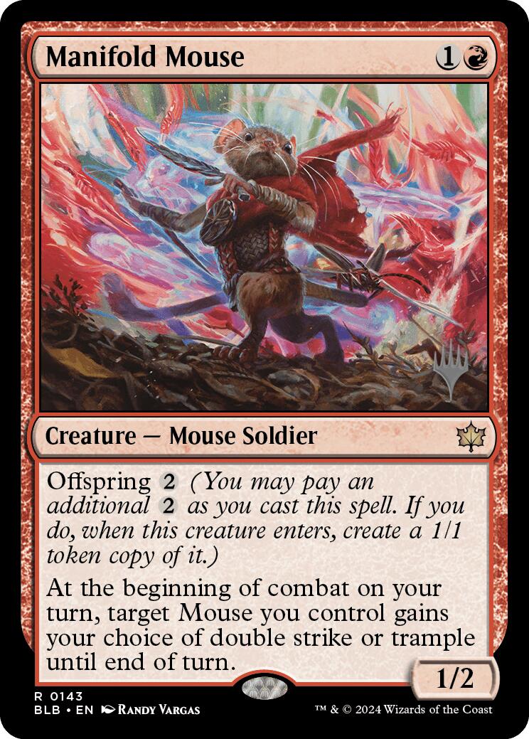 Manifold Mouse (Promo Pack) [Bloomburrow Promos] | Card Merchant Takapuna