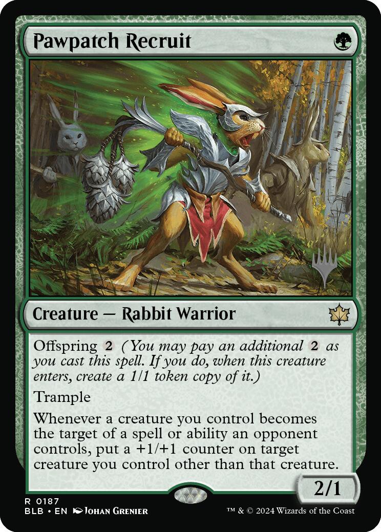 Pawpatch Recruit (Promo Pack) [Bloomburrow Promos] | Card Merchant Takapuna