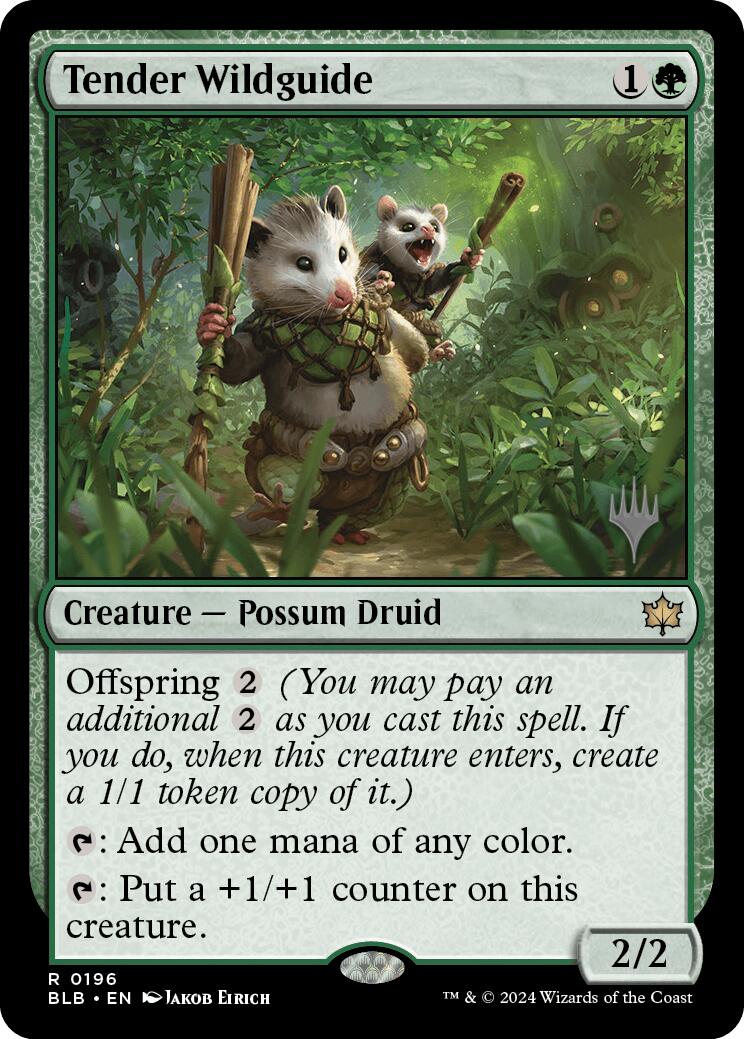 Tender Wildguide (Promo Pack) [Bloomburrow Promos] | Card Merchant Takapuna