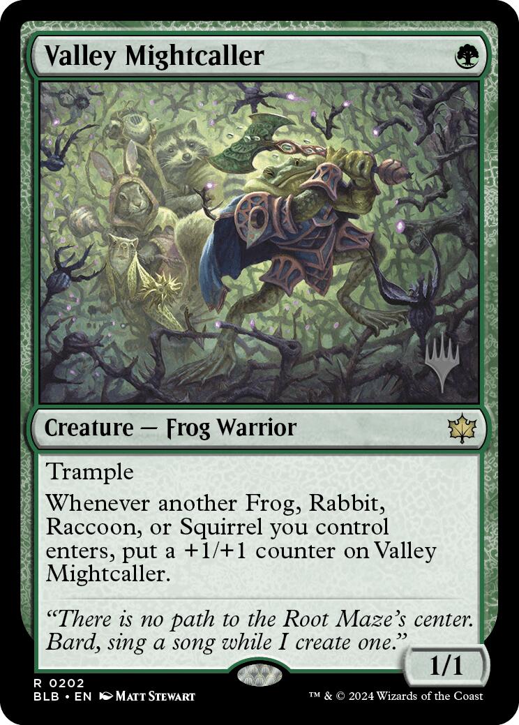 Valley Mightcaller (Promo Pack) [Bloomburrow Promos] | Card Merchant Takapuna