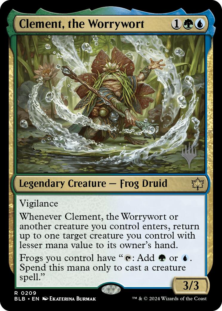 Clement, the Worrywort (Promo Pack) [Bloomburrow Promos] | Card Merchant Takapuna