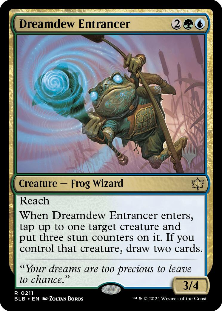 Dreamdew Entrancer (Promo Pack) [Bloomburrow Promos] | Card Merchant Takapuna