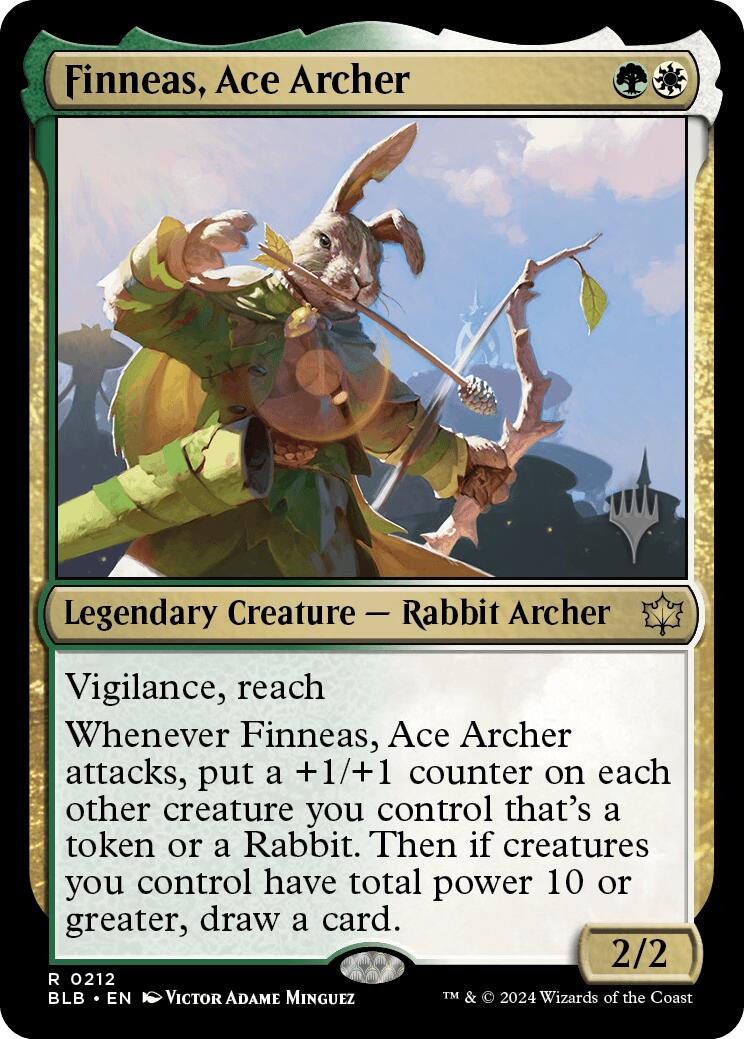 Finneas, Ace Archer (Promo Pack) [Bloomburrow Promos] | Card Merchant Takapuna