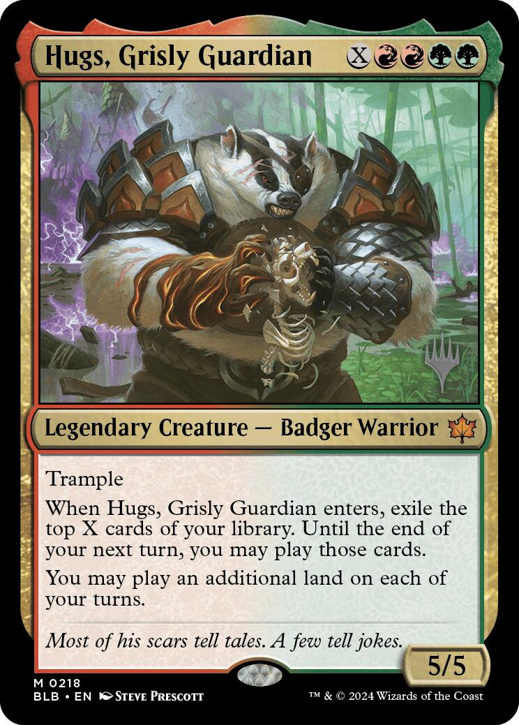 Hugs, Grisly Guardian (Promo Pack) [Bloomburrow Promos] | Card Merchant Takapuna