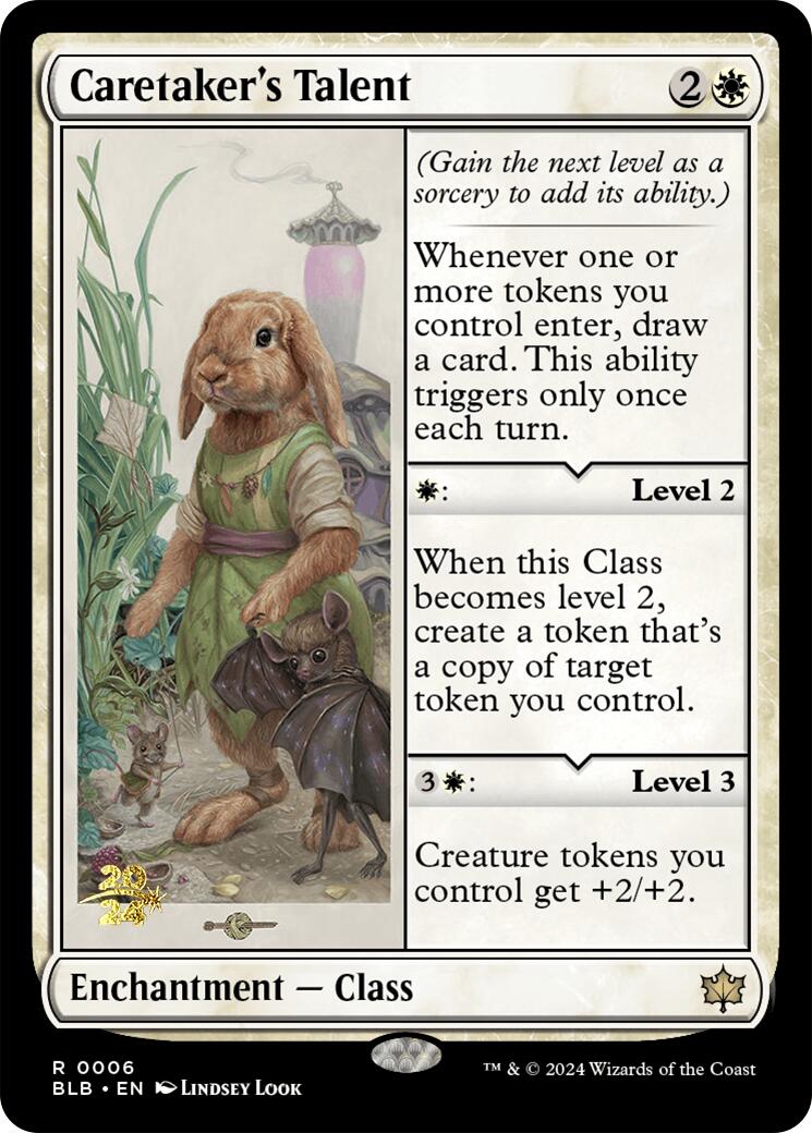 Caretaker's Talent [Bloomburrow Prerelease Promos] | Card Merchant Takapuna