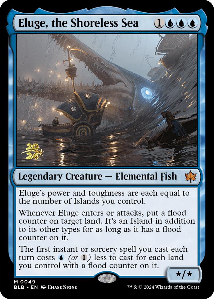 Eluge, the Shoreless Sea [Bloomburrow Prerelease Promos] | Card Merchant Takapuna