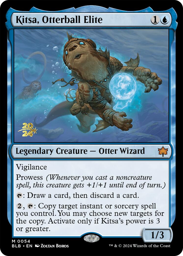 Kitsa, Otterball Elite [Bloomburrow Prerelease Promos] | Card Merchant Takapuna