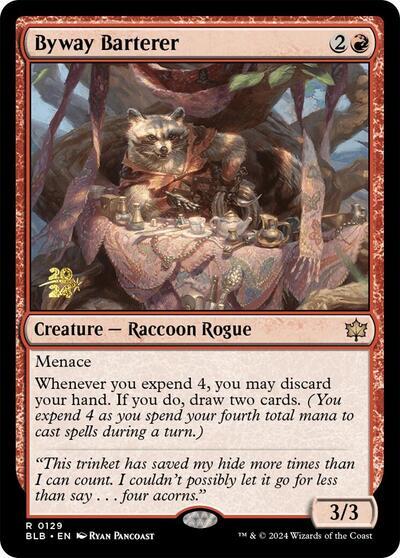 Byway Barterer [Bloomburrow Prerelease Promos] | Card Merchant Takapuna