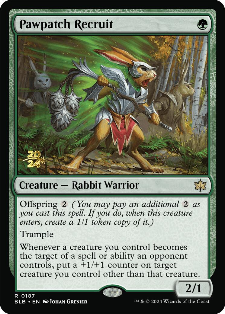 Pawpatch Recruit [Bloomburrow Prerelease Promos] | Card Merchant Takapuna