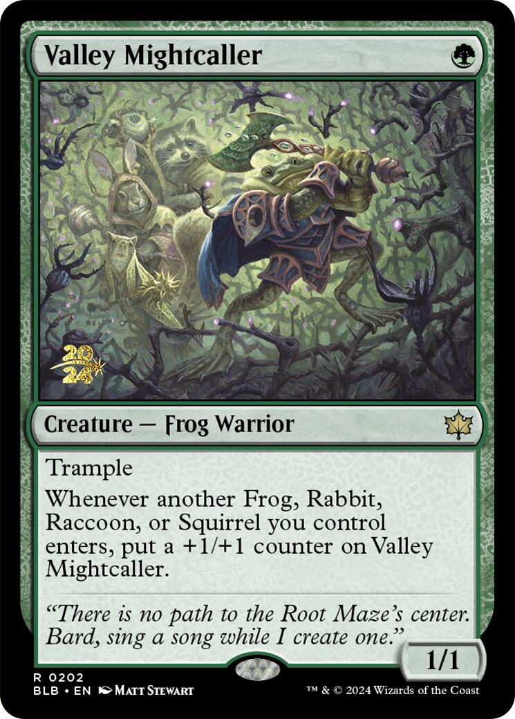 Valley Mightcaller [Bloomburrow Prerelease Promos] | Card Merchant Takapuna