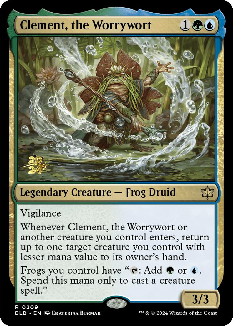 Clement, the Worrywort [Bloomburrow Prerelease Promos] | Card Merchant Takapuna