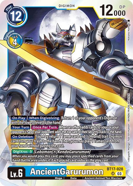 AncientGarurumon [BT17-028] [Secret Crisis] | Card Merchant Takapuna