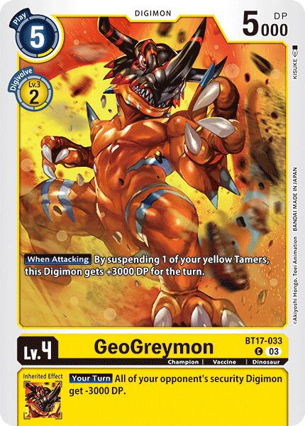 GeoGreymon [BT17-033] [Secret Crisis] | Card Merchant Takapuna