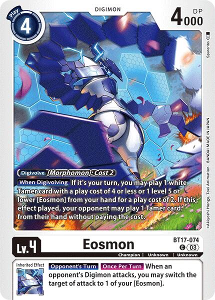 Eosmon [BT17-074] - BT17-074 [Secret Crisis] | Card Merchant Takapuna