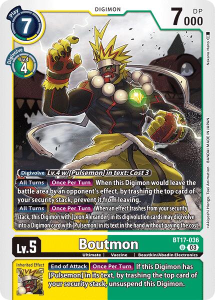 Boutmon [BT17-036] [Secret Crisis] | Card Merchant Takapuna