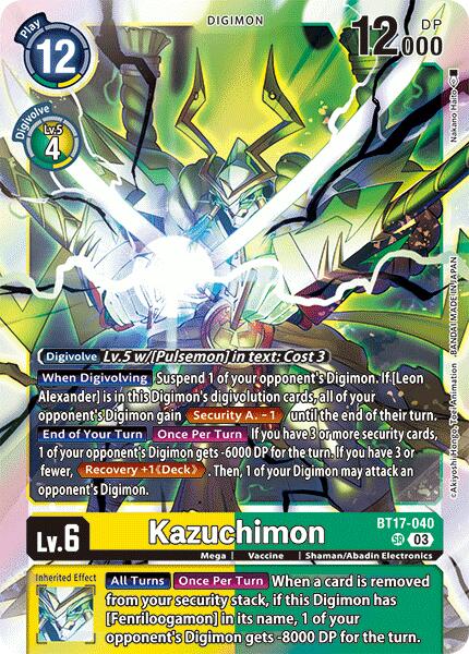 Kazuchimon [BT17-040] [Secret Crisis] | Card Merchant Takapuna