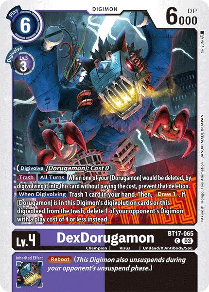 DexDorugamon [BT17-065] [Secret Crisis] | Card Merchant Takapuna