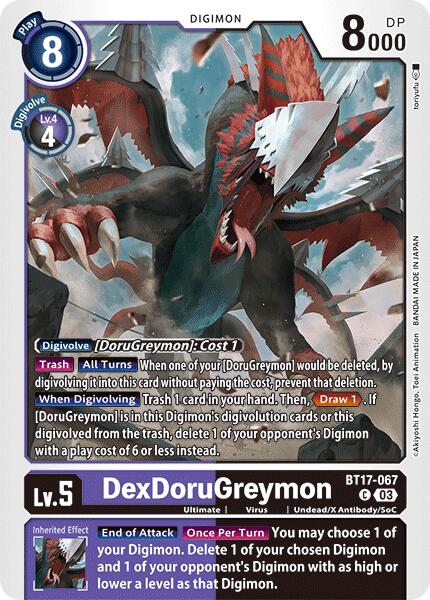 DexDoruGreymon [BT17-067] [Secret Crisis] | Card Merchant Takapuna