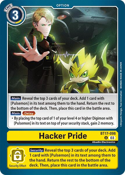 Hacker Pride [BT17-098] [Secret Crisis] | Card Merchant Takapuna