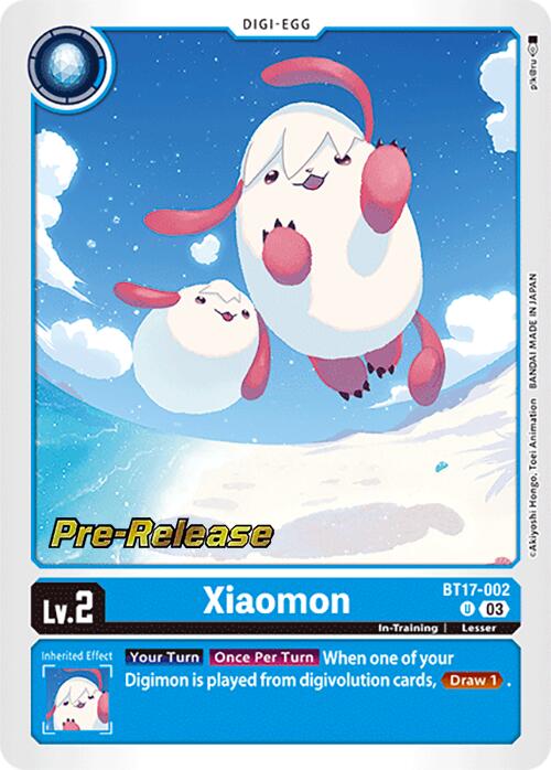 Xiaomon [BT17-002] [Secret Crisis Pre-Release Cards] | Card Merchant Takapuna