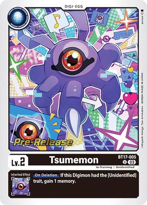 Tsumemon [BT17-005] [Secret Crisis Pre-Release Cards] | Card Merchant Takapuna