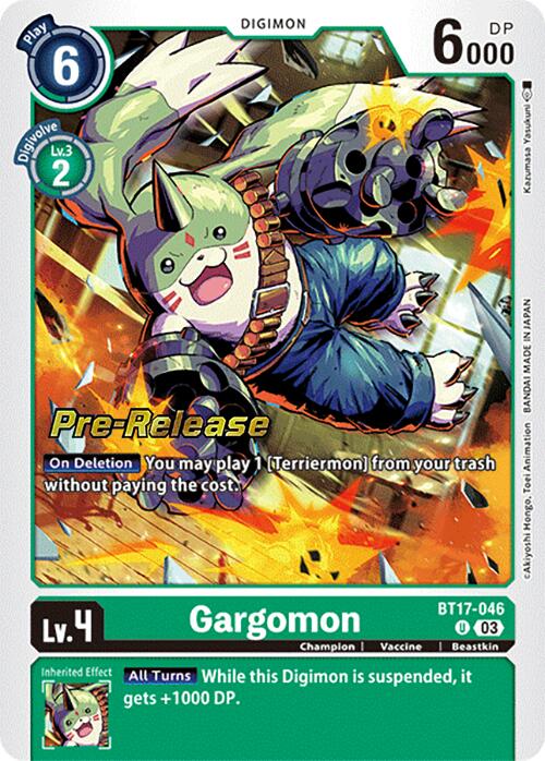 Gargomon [BT17-046] [Secret Crisis Pre-Release Cards] | Card Merchant Takapuna