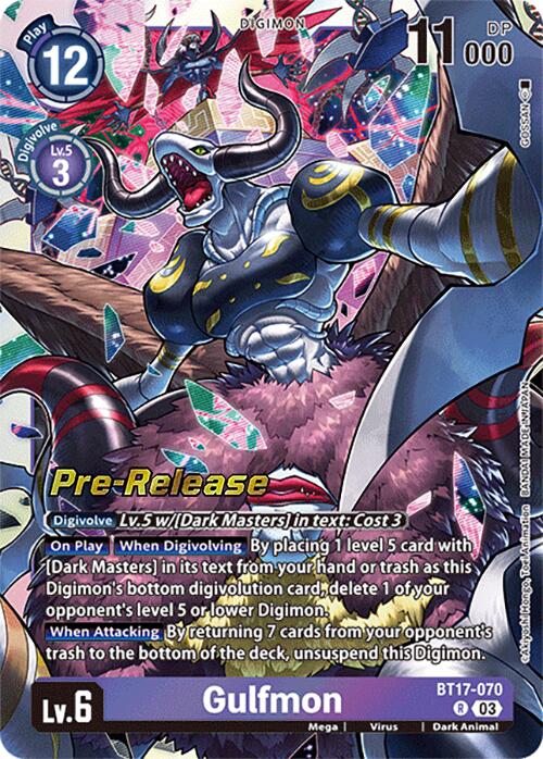 Gulfmon [BT17-070] [Secret Crisis Pre-Release Cards] | Card Merchant Takapuna