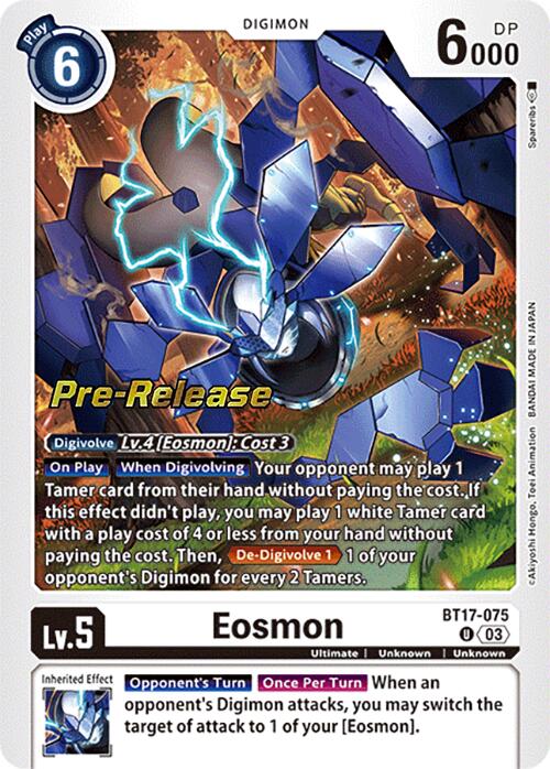 Eosmon [BT17-075] - BT17-075 [Secret Crisis Pre-Release Cards] | Card Merchant Takapuna