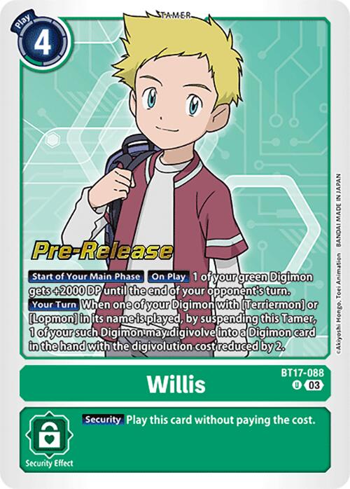 Willis [BT17-088] [Secret Crisis Pre-Release Cards] | Card Merchant Takapuna