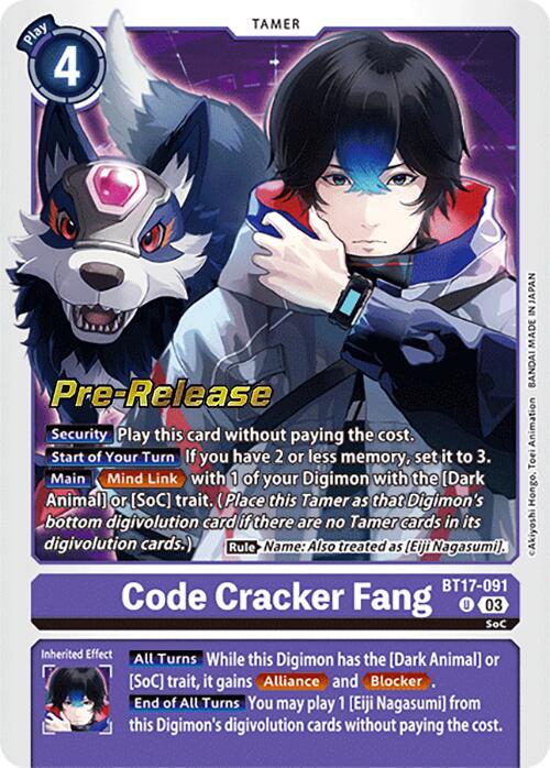 Code Cracker Fang [BT17-091] [Secret Crisis Pre-Release Cards] | Card Merchant Takapuna