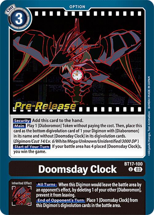 Doomsday Clock [BT17-100] [Secret Crisis Pre-Release Cards] | Card Merchant Takapuna