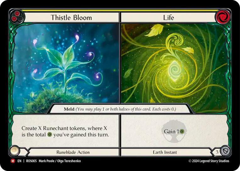 Thistle Bloom // Life [ROS005] (Rosetta)  Rainbow Foil | Card Merchant Takapuna