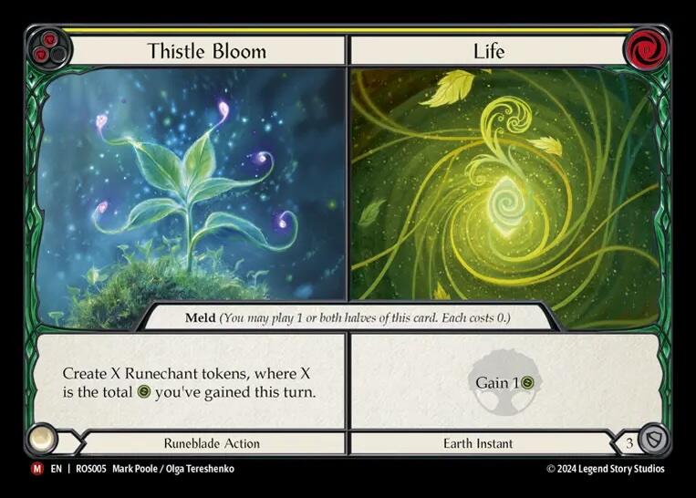 Thistle Bloom // Life [ROS005] (Rosetta)  Rainbow Foil | Card Merchant Takapuna