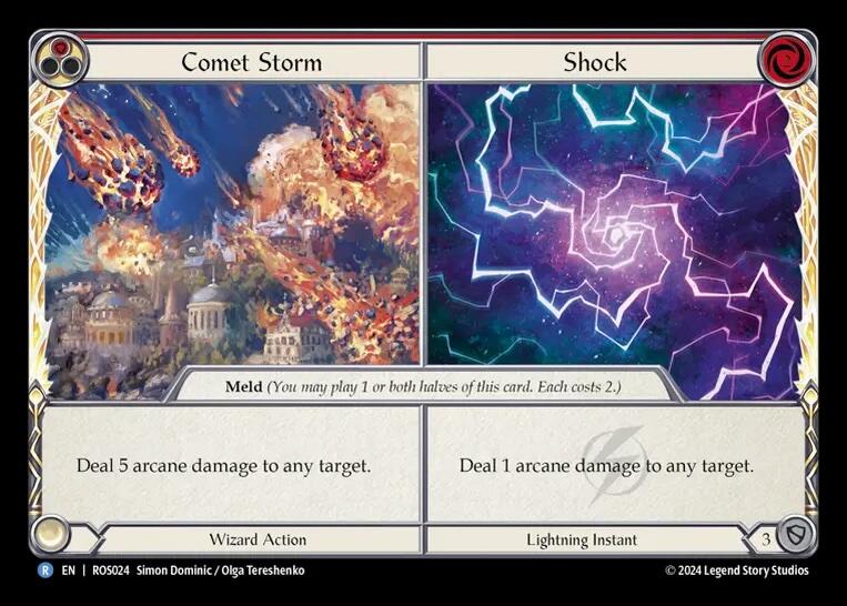 Comet Storm // Shock [ROS024] (Rosetta)  Rainbow Foil | Card Merchant Takapuna