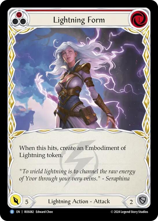 Lightning Form (Red) [ROS082] (Rosetta)  Rainbow Foil | Card Merchant Takapuna