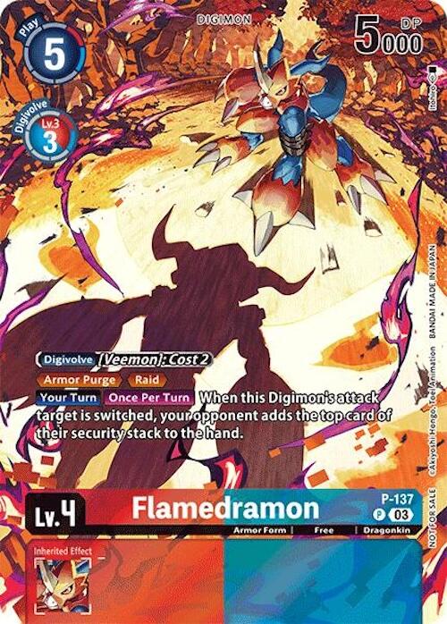 Flamedramon [P-137] (Update Pack 2024) [Secret Crisis] | Card Merchant Takapuna