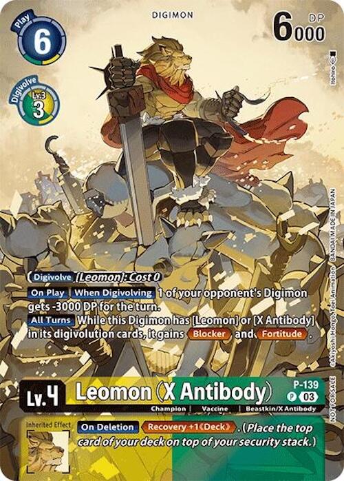 Leomon (X Antibody) [P-139] (Update Pack 2024) [Secret Crisis] | Card Merchant Takapuna