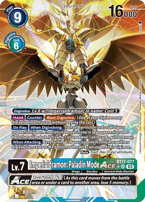 Imperialdramon: Paladin Mode ACE [BT17-077] (Alternate Art) [Secret Crisis] | Card Merchant Takapuna