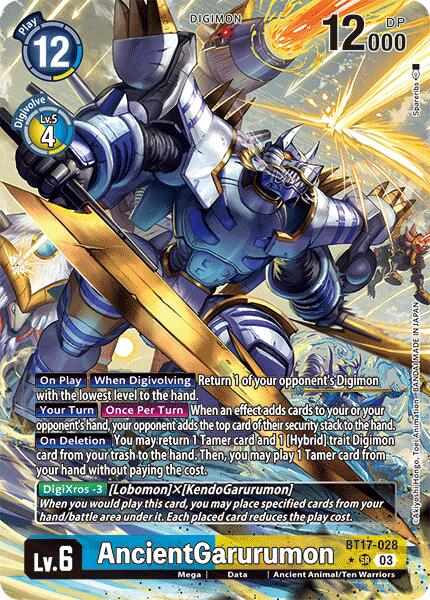 AncientGarurumon [BT17-028] (Alternate Art) [Secret Crisis] | Card Merchant Takapuna