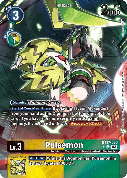 Pulsemon [BT17-030] (Alternate Art) [Secret Crisis] | Card Merchant Takapuna