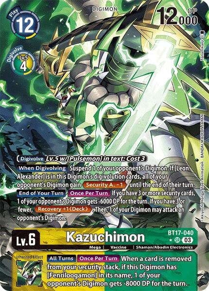 Kazuchimon [BT17-040] (Alternate Art) [Secret Crisis] | Card Merchant Takapuna