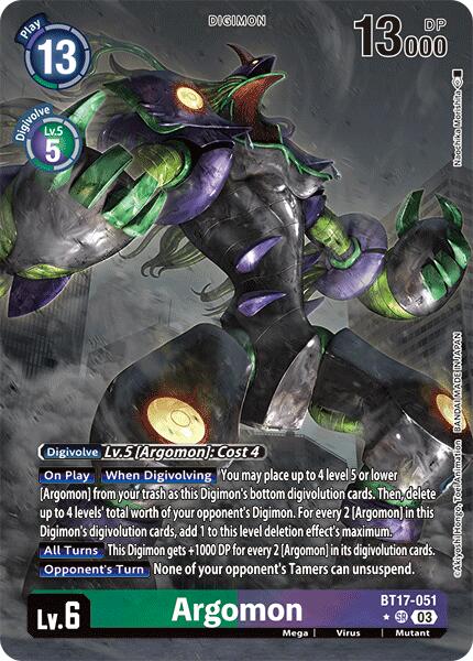 Argomon [BT17-051] - BT17-051 (Alternate Art) [Secret Crisis] | Card Merchant Takapuna