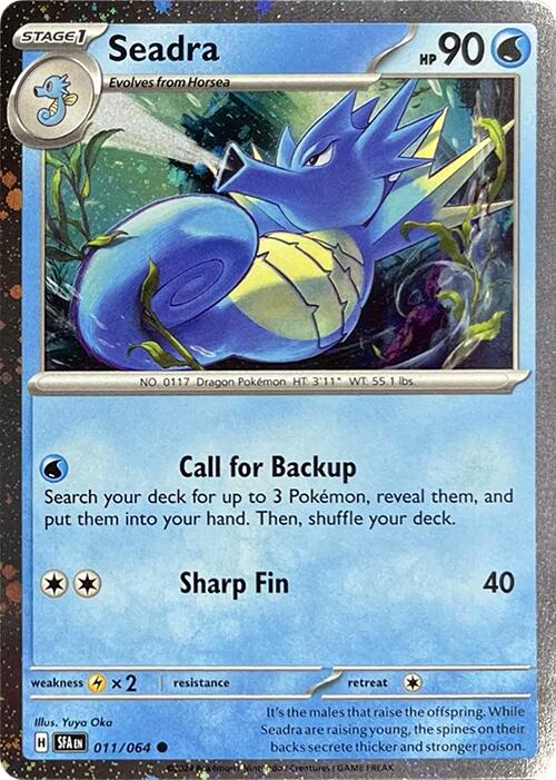 Seadra (011/064) (Cosmos Holo) [Miscellaneous Cards] | Card Merchant Takapuna