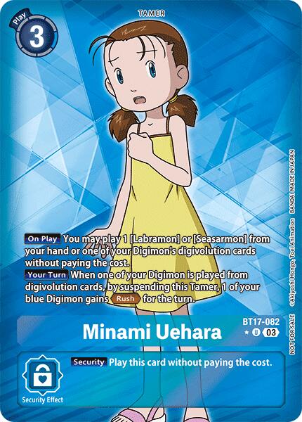 Minami Uehara [BT17-082] (Box Promotion Pack: Secret Crisis) [Secret Crisis] | Card Merchant Takapuna